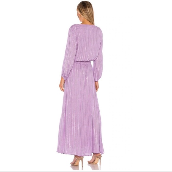 Laura maxi dress by SUNDRESS. Lavender w/ sequins. XS/S - Picture 2 of 2
